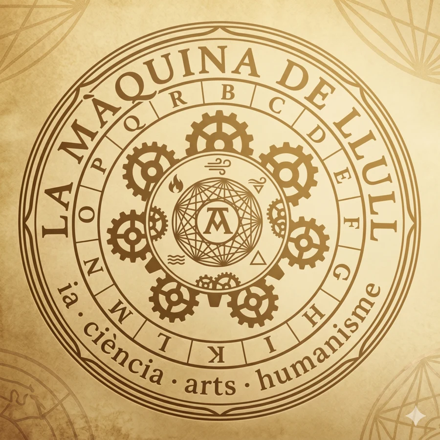 Logotip del podcast La Màquina de Llull